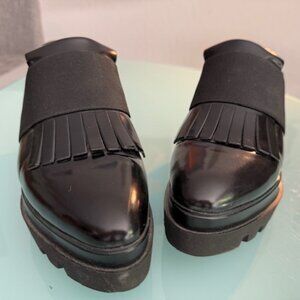 Patent Leather Pointed Toe Loafers from Italy - EU 37